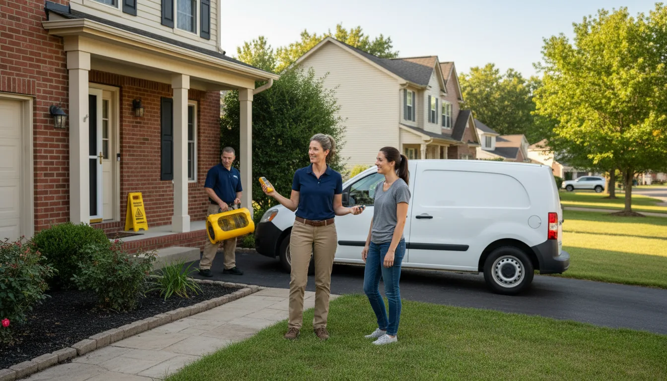 Water restoration image for Dehumidification And Cleanup Services in Gladewater, TX